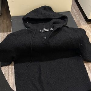 Avenue Black Merino Wool Sweater